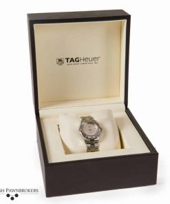 pre-owned tag heuer aquaracer ladies watch made of stainless steel with box