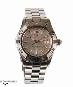 pre-owned tag heuer aquaracer ladies watch made of stainless steel