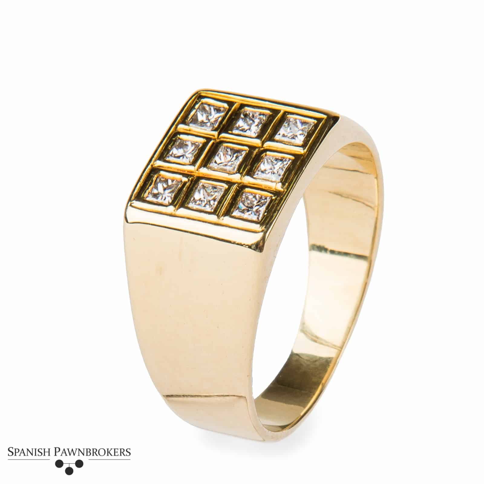 14k Yellow & White Gold Estate 32 Degree Masonic Gents Ring (Size 9) -  American Jewelry