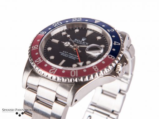 Second-hand-luxury-watch-Rolex-GMT-Master-steel-oyster-16700-Pepsi-Blue-Red