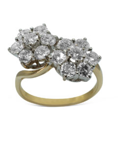 Diamond Cluster Ring - Anillo de flor de Diamante
