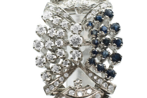 White Gold Diamond and Sapphire bracelet